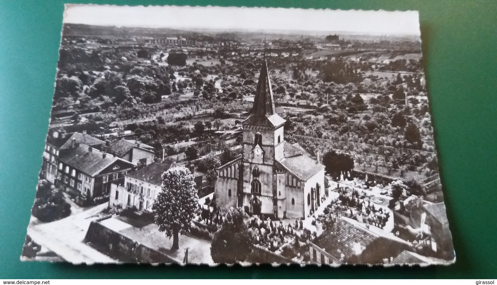 CPSM LORRY LES METZ MOSELLE L EGLISE  EN AVION AU DESSUS DE LAPIE 2 - Other & Unclassified