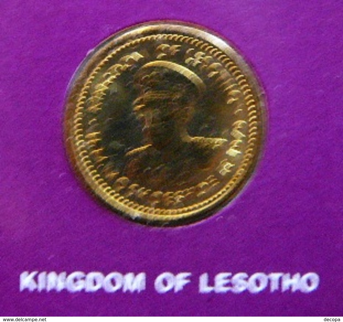 Numisletter Lesotho   Coin UNC 1 Sente  1979 + Stamp 1976 - Lesotho