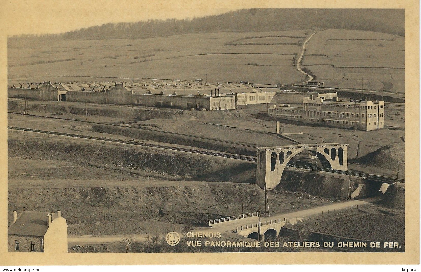 CHENOIS : Vue Panoramique Des Ateliers Du Chemin De Fer - RARE CPA - Virton