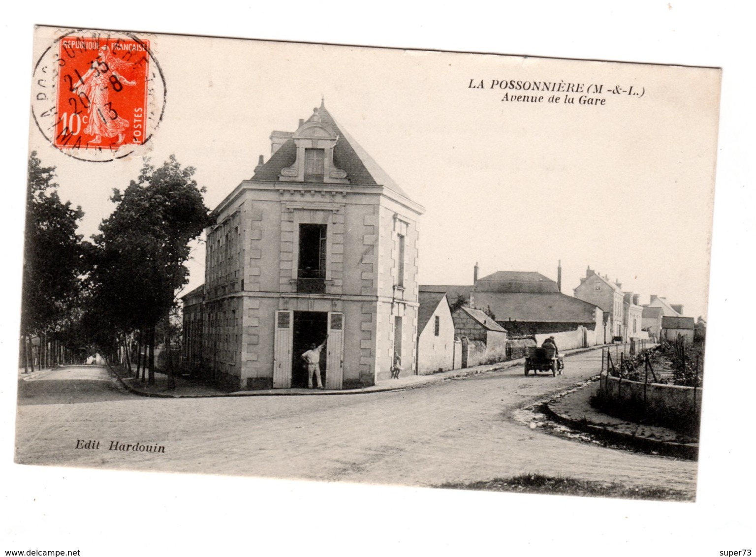 CPA 49 - La Possonnière ( M & L ) Avenue De La Gare - Autres & Non Classés