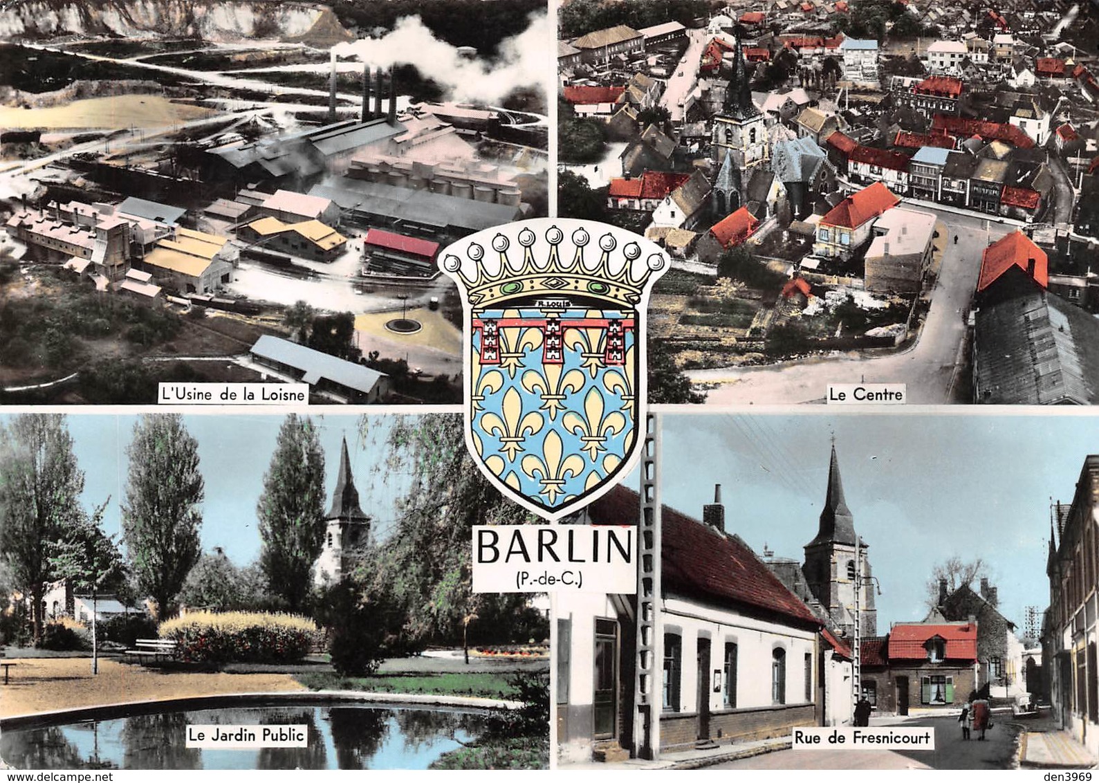 Barlin - Usine De La Loisne - Jardin Public - Centre - Rue De Fresnicourt - Blason Robert Louis - Barlin