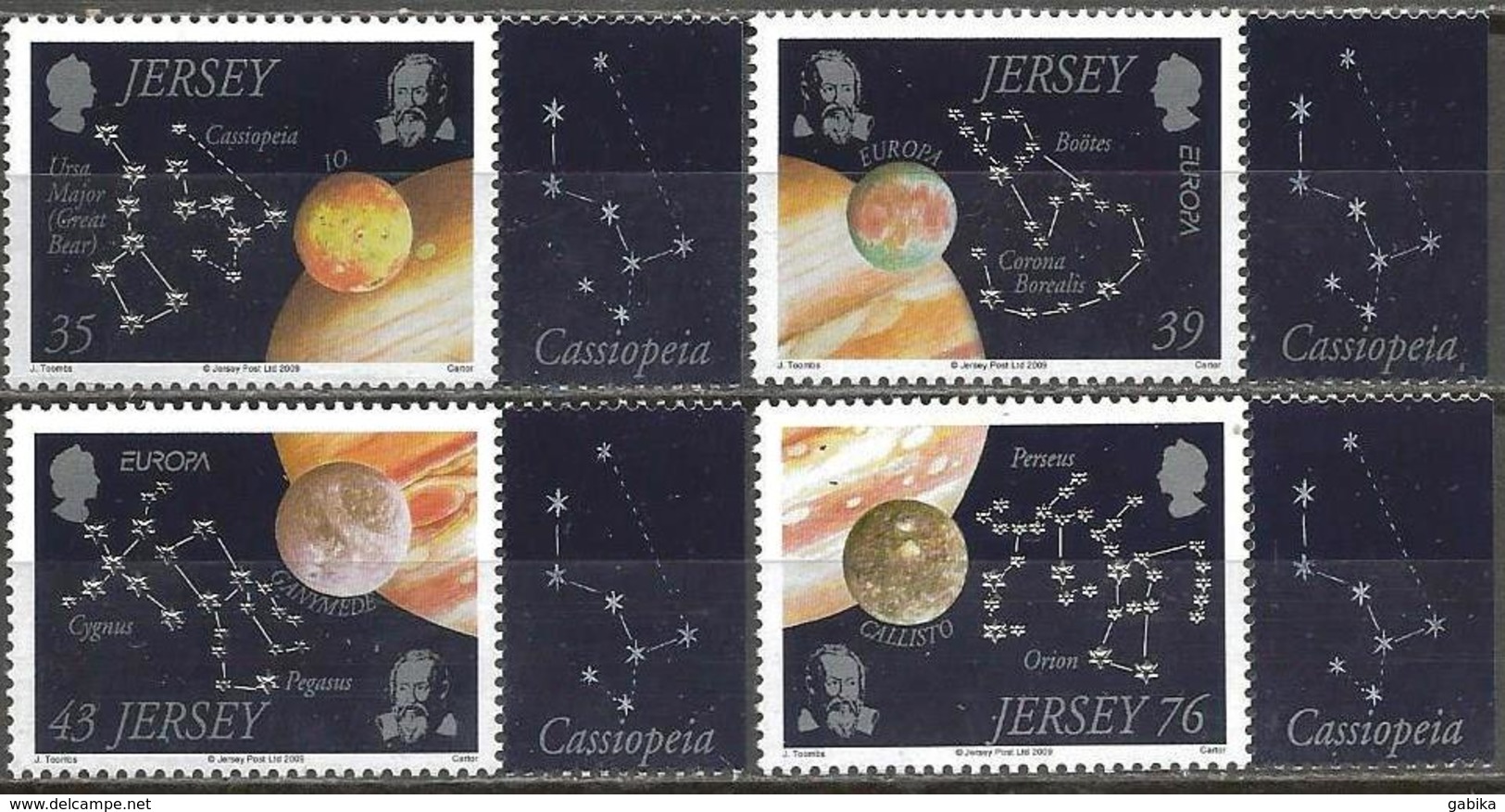 Jersey 2009 MNH Europa CEPT, Astronomy - Jersey