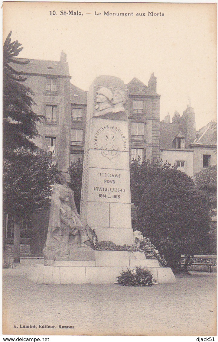 35 - St-Malo - Le Monument Aux Morts - Monuments Aux Morts