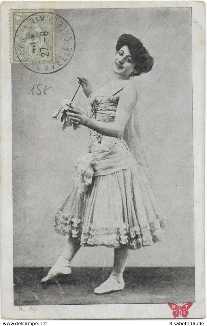 CALEDONIE - 1906 - CARTE LOCALE De NOUMEA Avec CACHET SANS DATE ! - Storia Postale