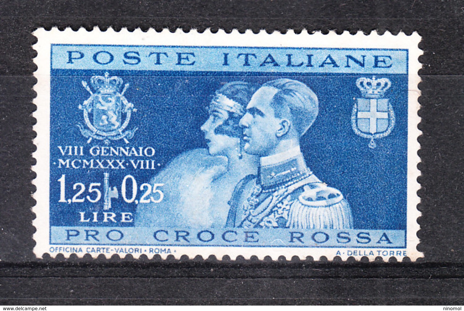 Italia   -  1930. Nozze Reali. Pro Croce Rossa  1,25 + 0,25 L - Nuovi