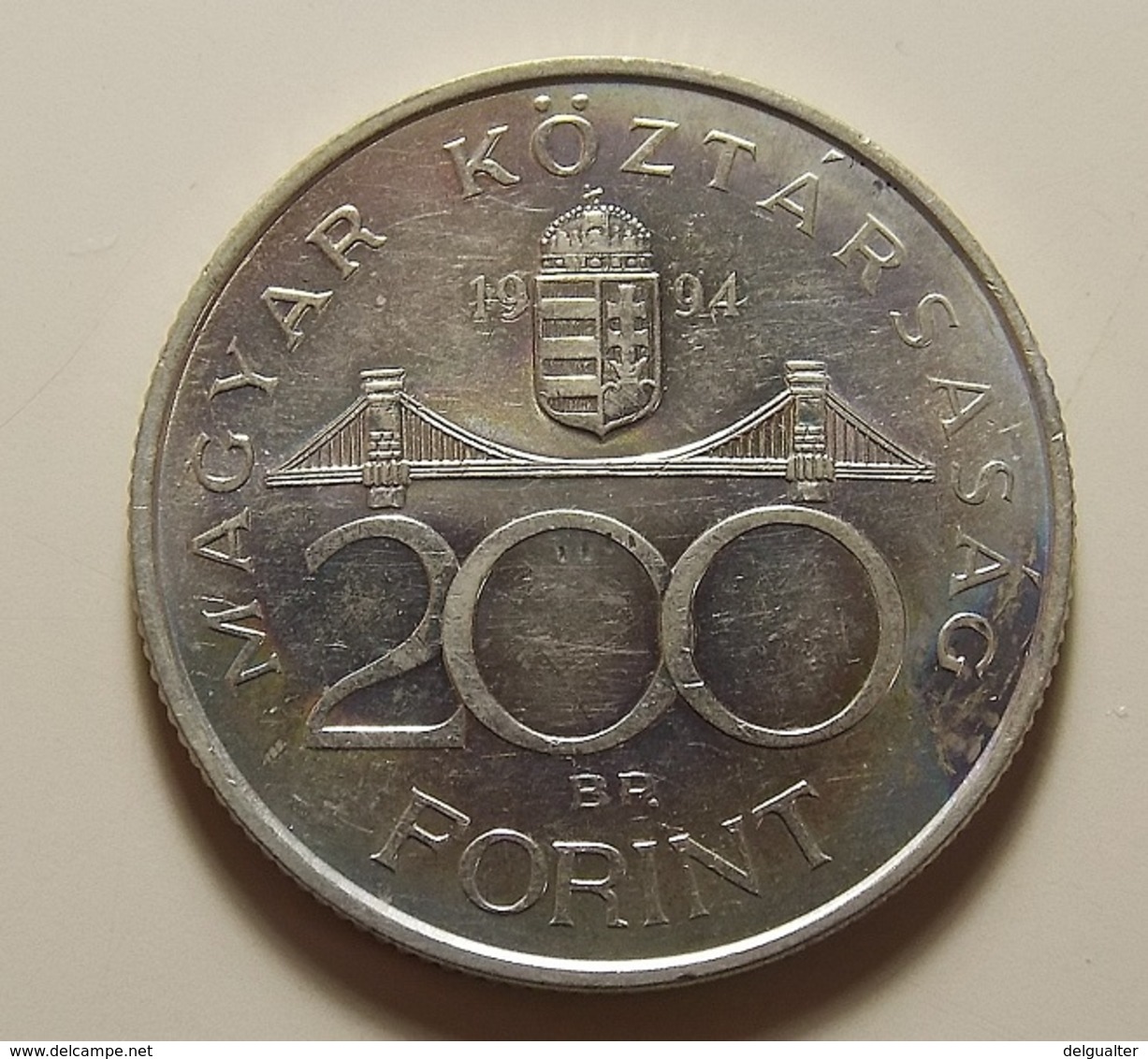 Hungary 200 Forint 1994 Silver - Hongrie