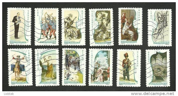 FRANCE = TIMBRES POSTE SERIE N° AA 390 A 401 - Gebruikt