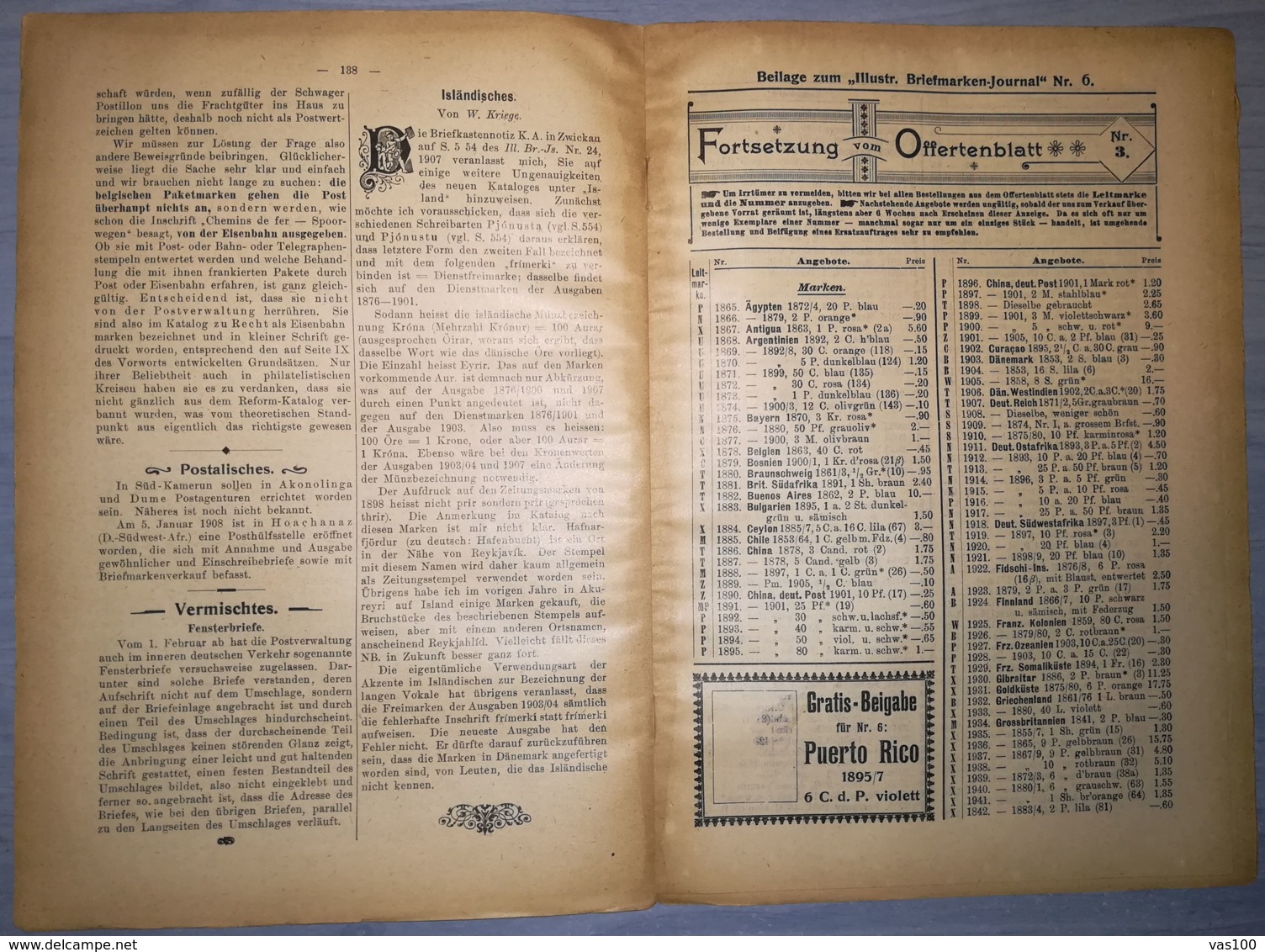 ILLUSTRATED STAMPS JOURNAL- ILLUSTRIERTES BRIEFMARKEN JOURNAL, LEIPZIG, NR 6, MARCH 1908, GERMANY - German (until 1940)