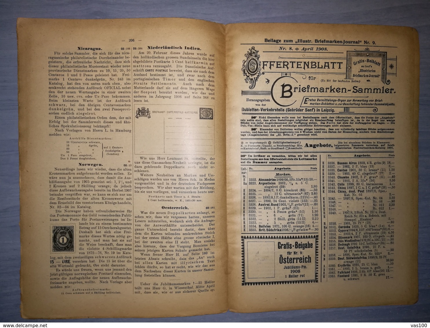 ILLUSTRATED STAMPS JOURNAL- ILLUSTRIERTES BRIEFMARKEN JOURNAL, LEIPZIG, NR 9, MAY 1908, GERMANY - Tedesche (prima Del 1940)