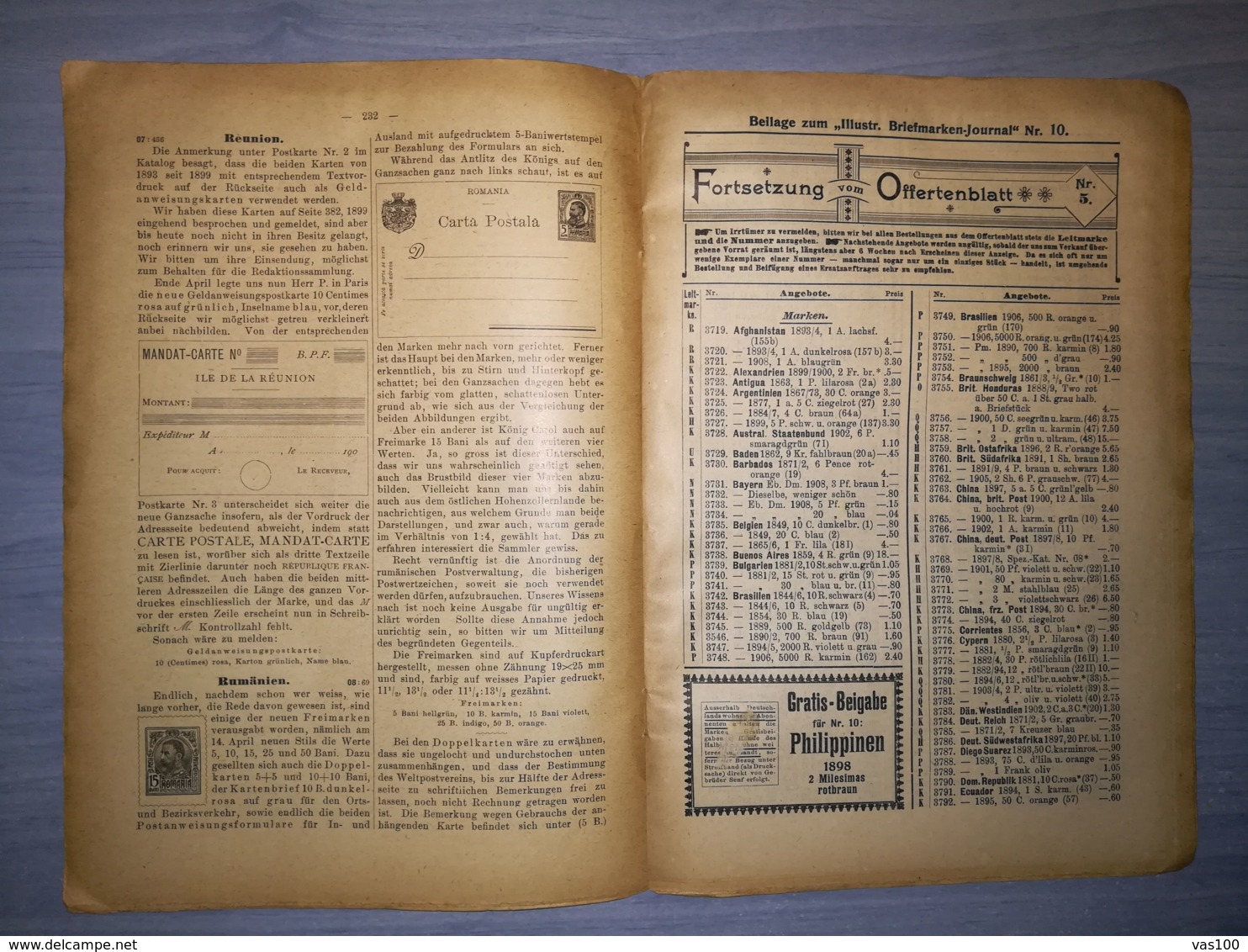 ILLUSTRATED STAMPS JOURNAL- ILLUSTRIERTES BRIEFMARKEN JOURNAL, LEIPZIG, NR 10, MAY 1908, GERMANY - Deutsch (bis 1940)