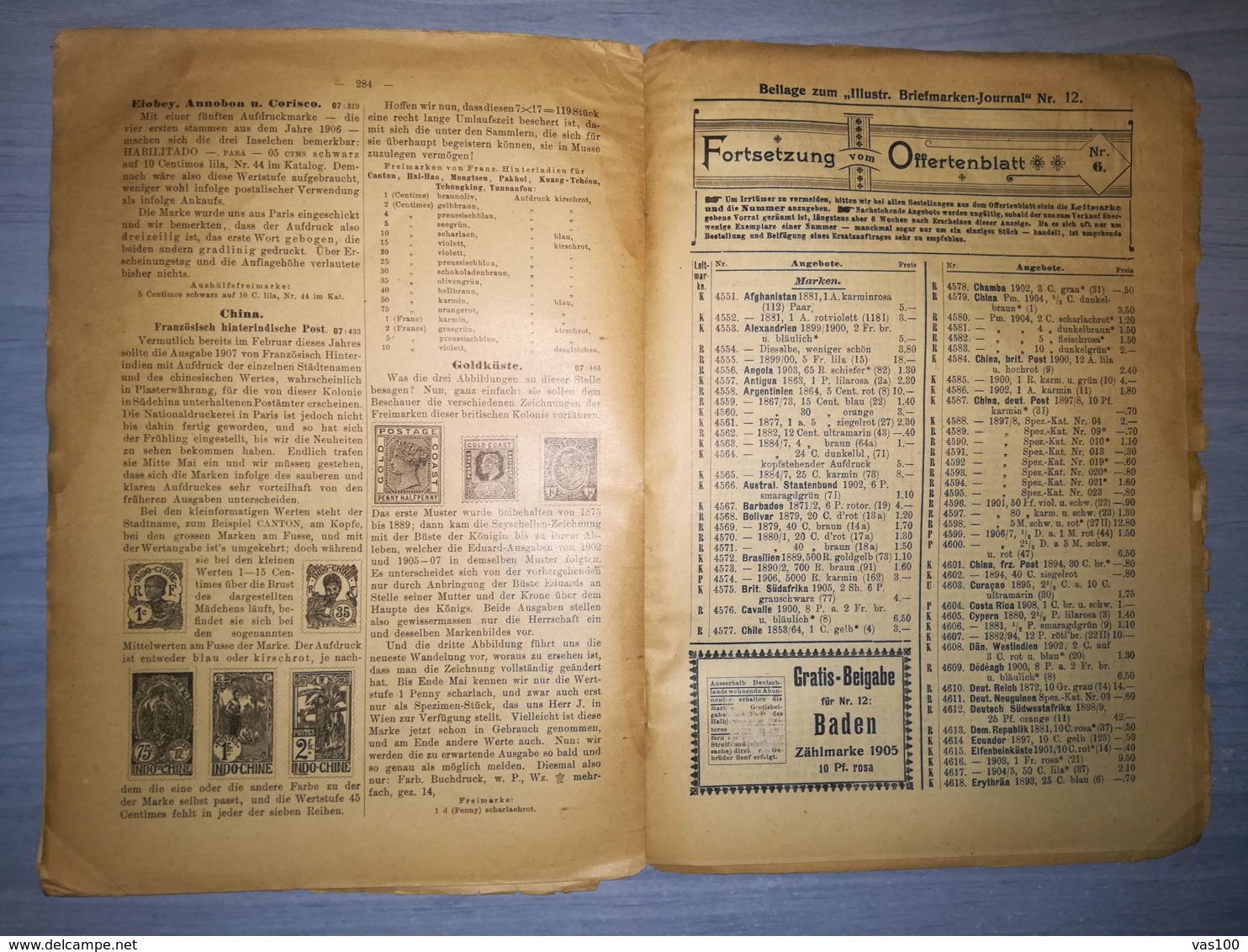 ILLUSTRATED STAMPS JOURNAL- ILLUSTRIERTES BRIEFMARKEN JOURNAL, LEIPZIG, NR 12, JUNE 1908, GERMANY - Deutsch (bis 1940)