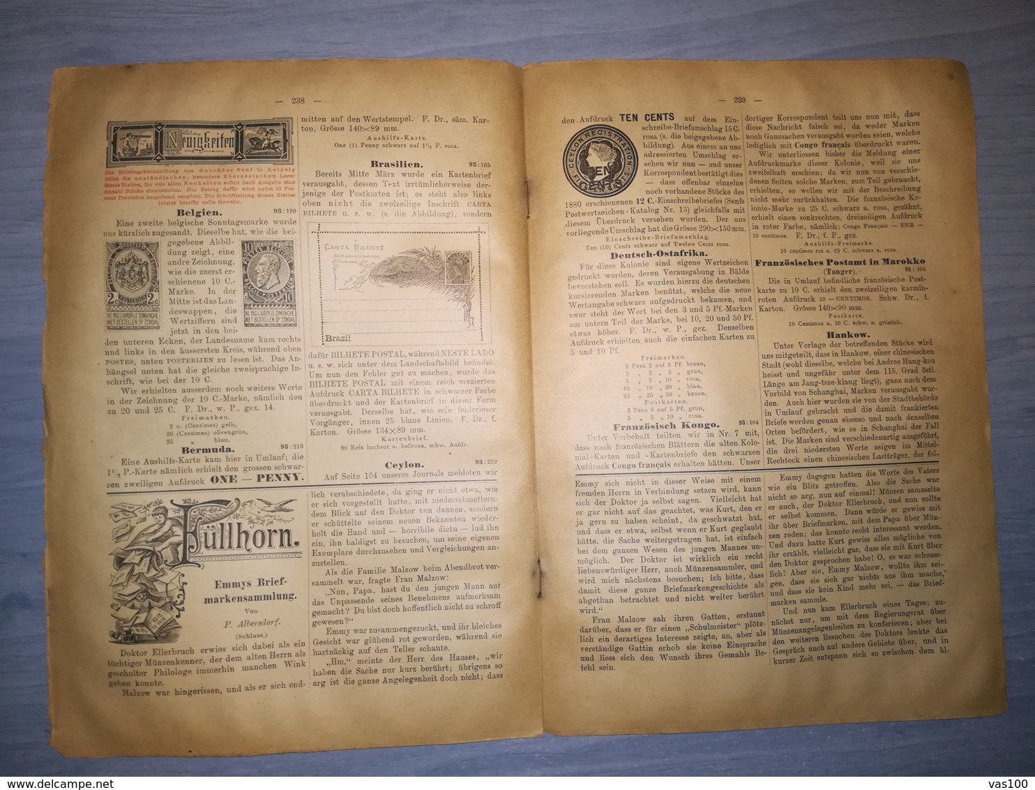 ILLUSTRATED STAMPS JOURNAL- ILLUSTRIERTES BRIEFMARKEN JOURNAL MAGAZINE, LEIPZIG, NR 16, AUGUST 1893, GERMANY - Tedesche (prima Del 1940)
