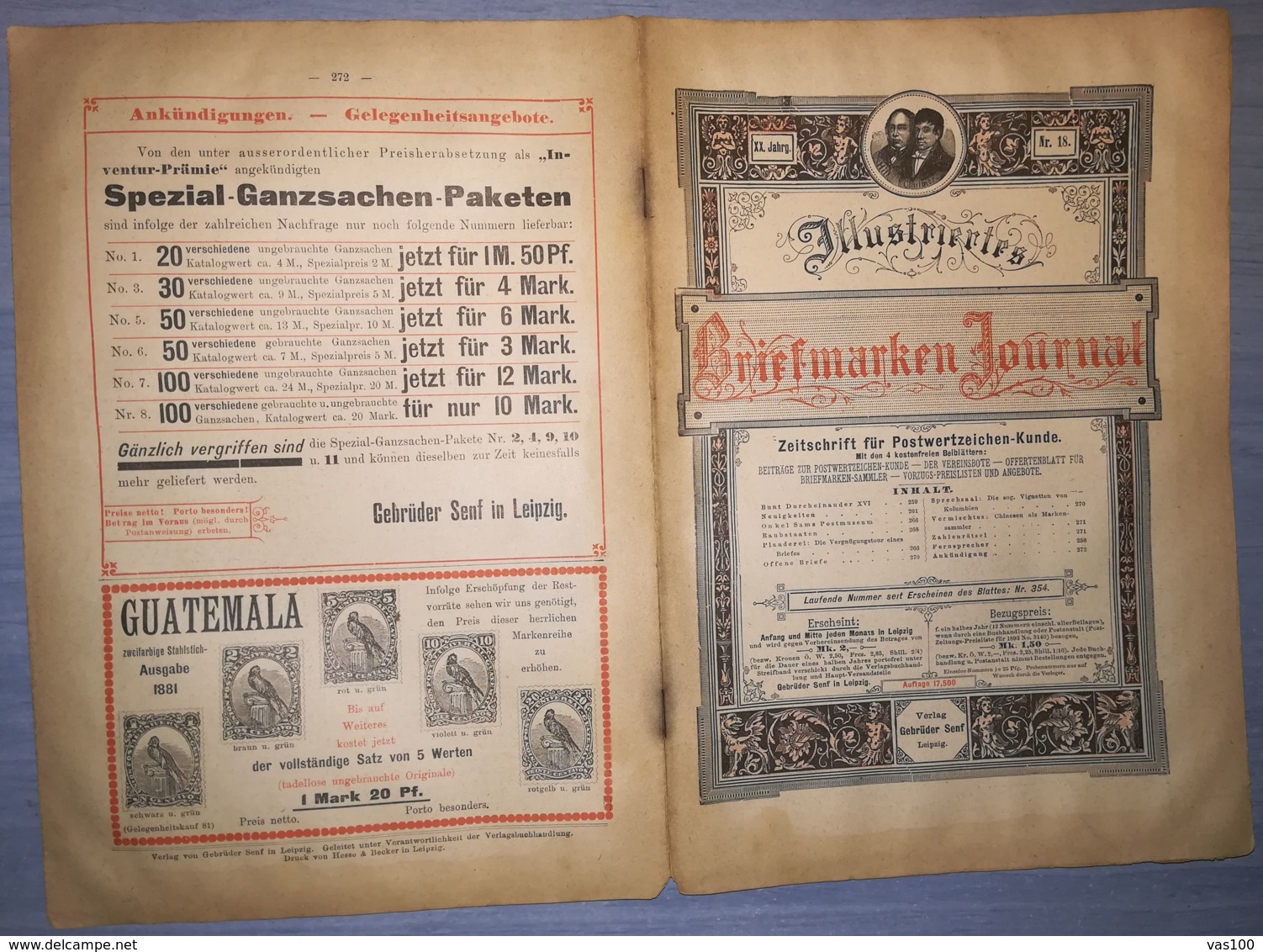 ILLUSTRATED STAMPS JOURNAL- ILLUSTRIERTES BRIEFMARKEN JOURNAL MAGAZINE, LEIPZIG, NR 18, SEPTEMBER 1893, GERMANY - Deutsch (bis 1940)