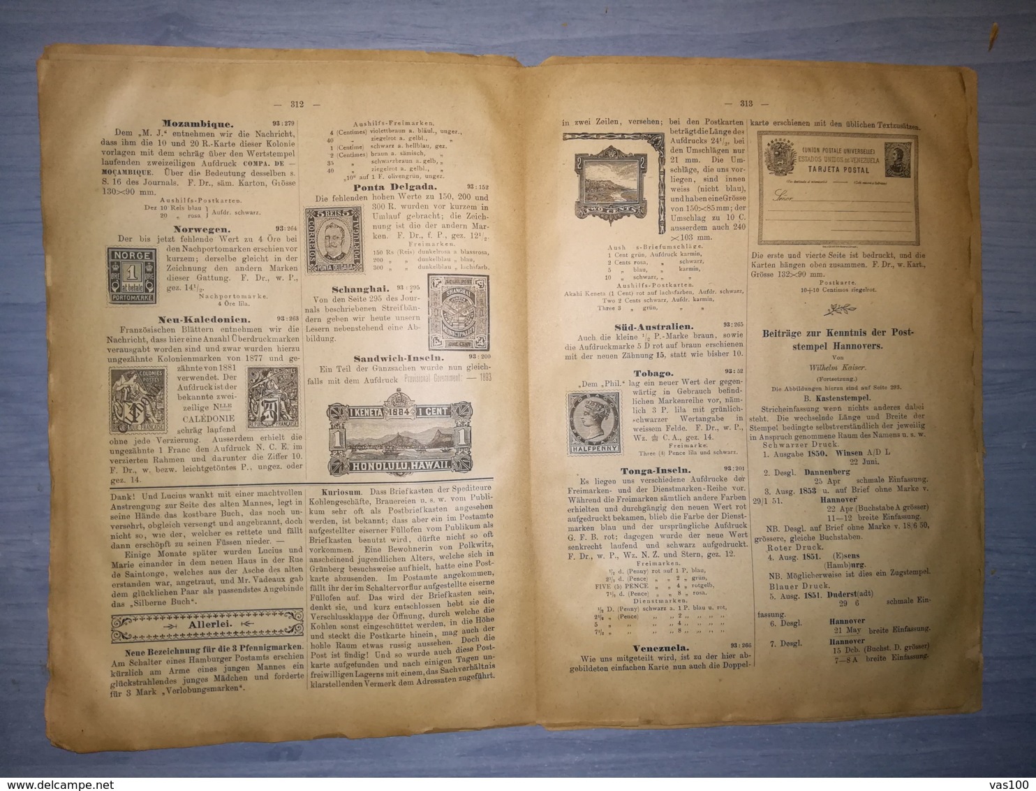 ILLUSTRATED STAMPS JOURNAL- ILLUSTRIERTES BRIEFMARKEN JOURNAL MAGAZINE, LEIPZIG, NR 21, NOVEMBER 1893, GERMANY - Tedesche (prima Del 1940)