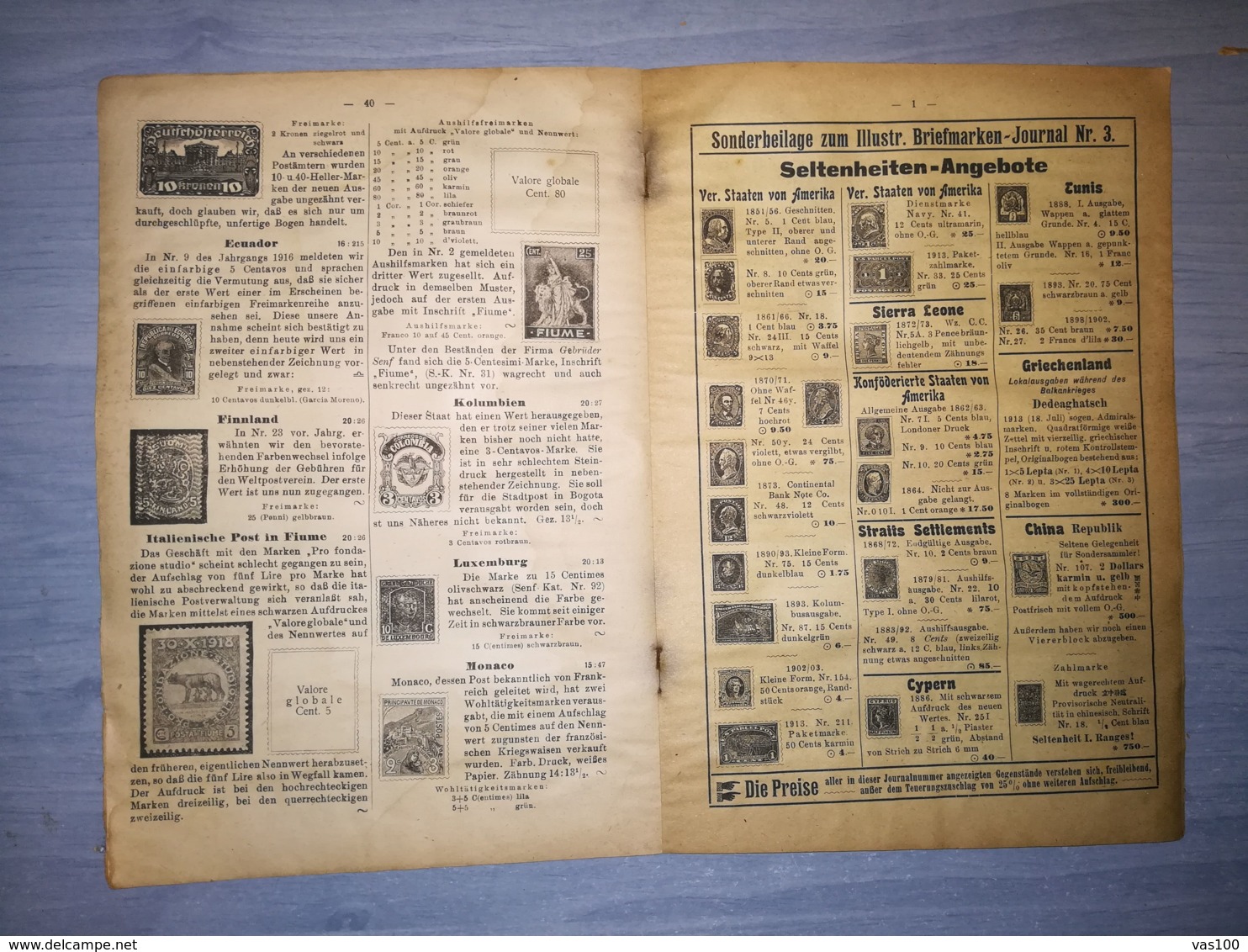 ILLUSTRATED STAMPS JOURNAL- ILLUSTRIERTES BRIEFMARKEN JOURNAL MAGAZINE, LEIPZIG, NR 3, FEBRUARY 1920, GERMANY - Tedesche (prima Del 1940)
