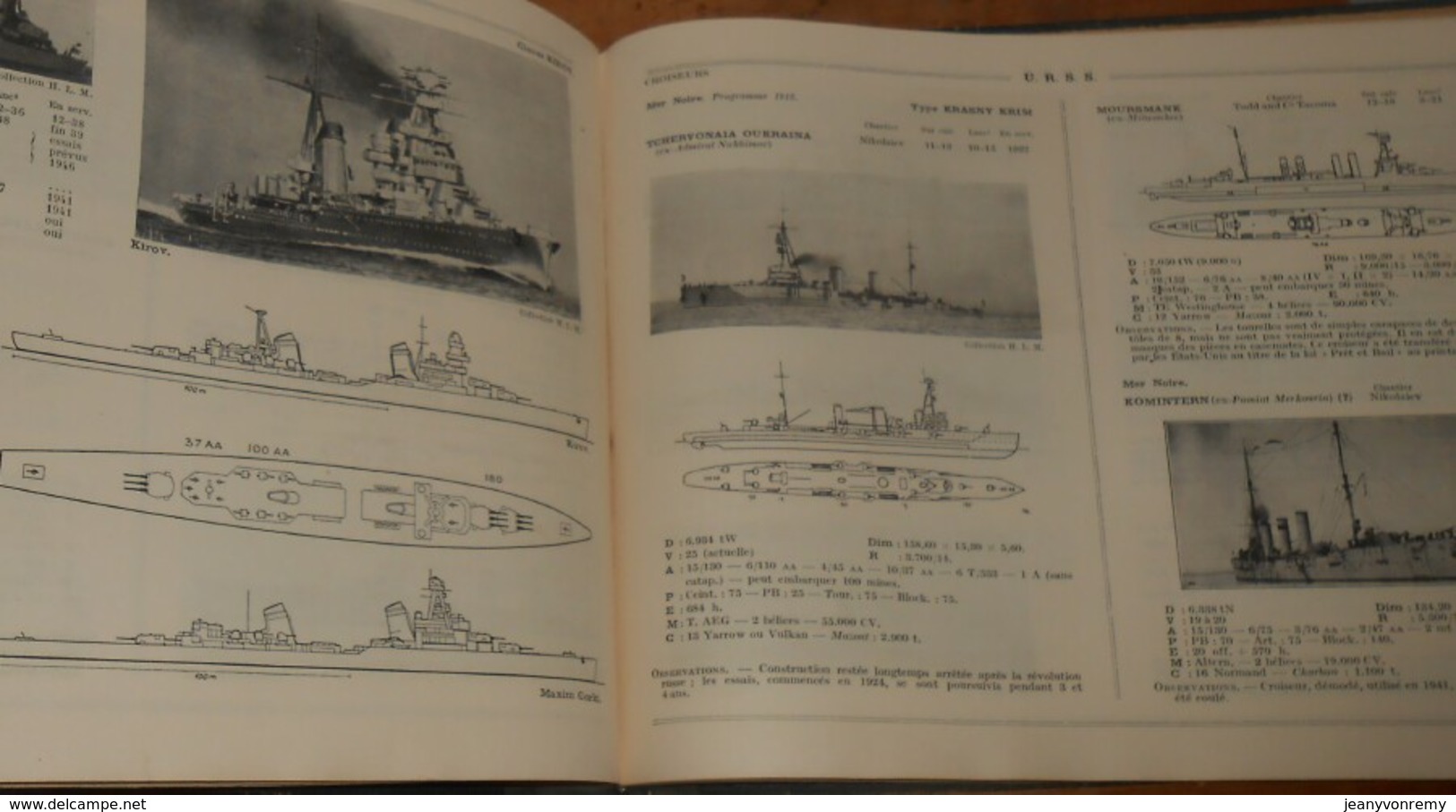 Les Flottes de combat 1947. Par Henri Le Masson. 1947.