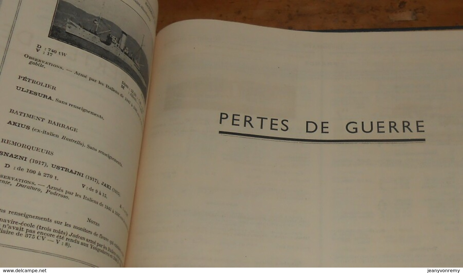 Les Flottes de combat 1947. Par Henri Le Masson. 1947.