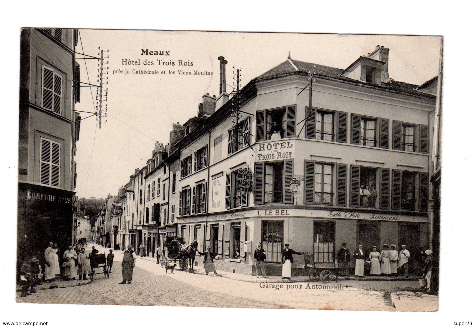 CPA 77 - Meaux - Hôtel Des Trois Rois , Belle Animation, Personnel Hôtel - Meaux