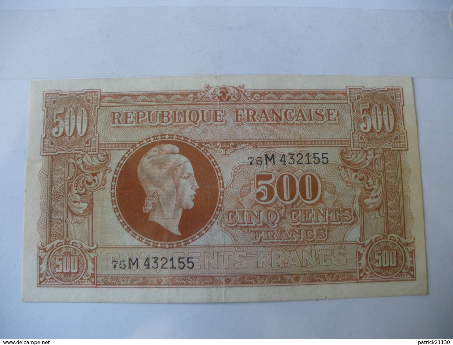 500F MARIANNE TYPE 1945 LETTRE M - Autres & Non Classés