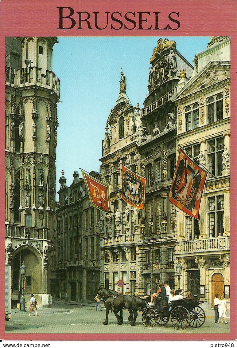 Bruxelles (Belgio) Brussel, Hotel De Ville, Le Renard, Le Cornet, Stamp "Ferrari 330P" Spa-Francorchamps 1996 - Monumenti, Edifici