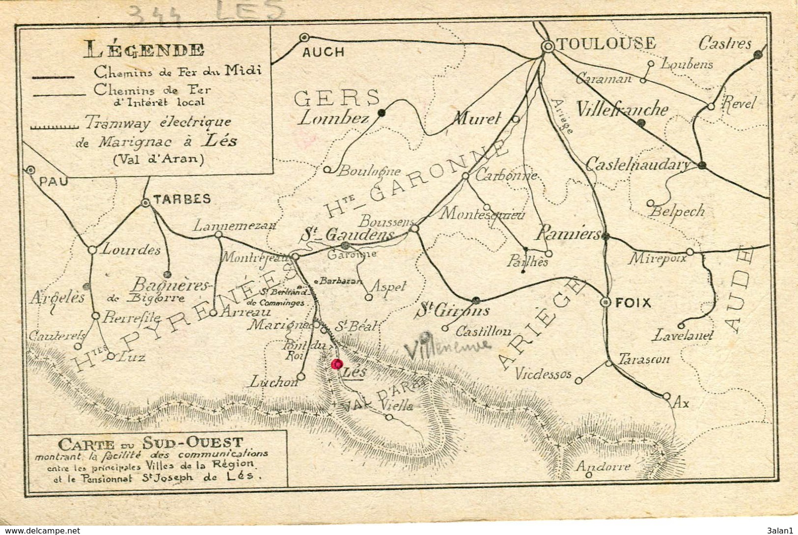 LES  Valle De ARAN   Pensionnat St Joseph 344 - Autres & Non Classés