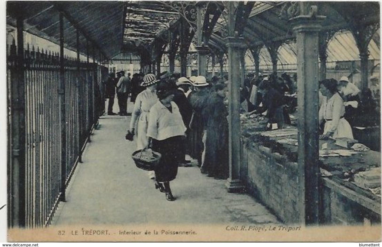 CPSM - Marché - Intérieur De La Poissonnerie LE TREPORT 76 - Le Treport