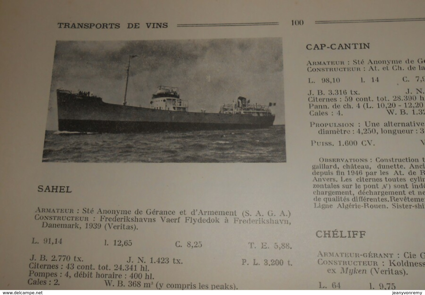 Flotte Marchande française. 1947 - 1948. Par Robert Gruss. 1947.