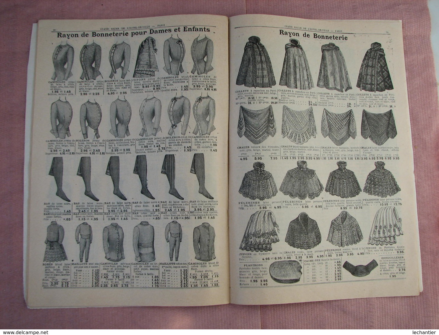 Bazar De L'Hotel De Ville  2 Catalogues 1910- 1909,  Voir Photos - 1900-1940