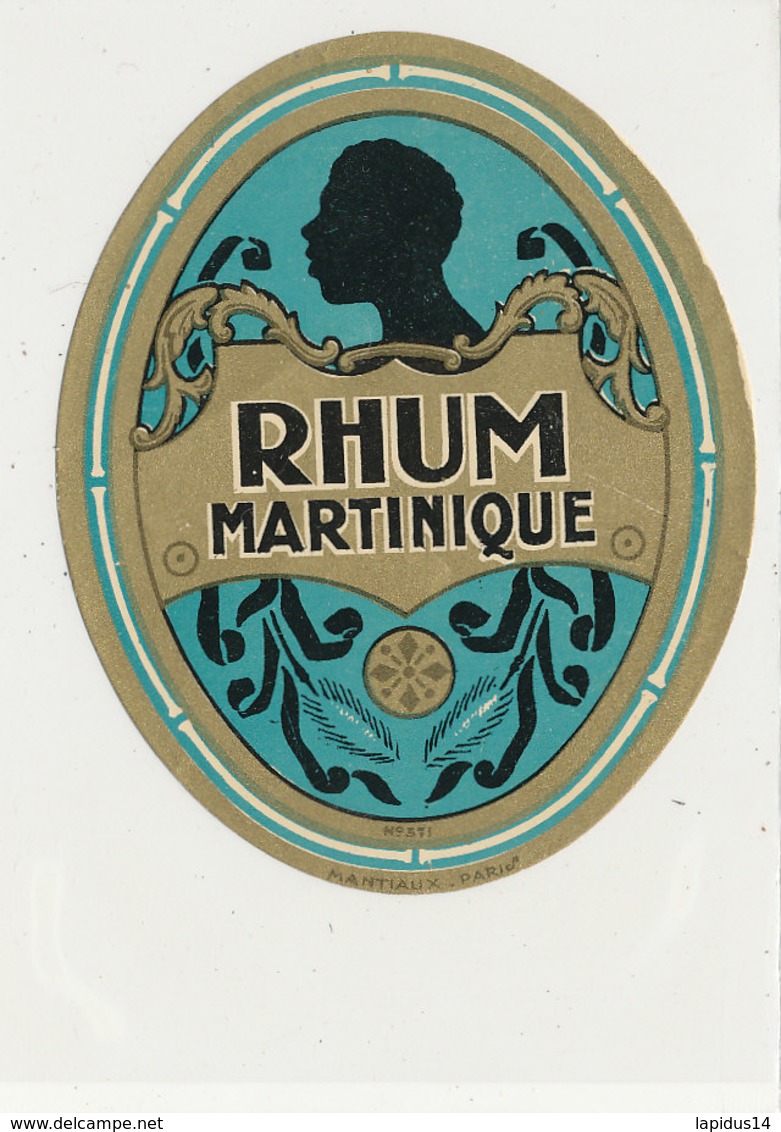 975  / ETIQUETTE  DE RHUM- MARTINIQUE - Rhum