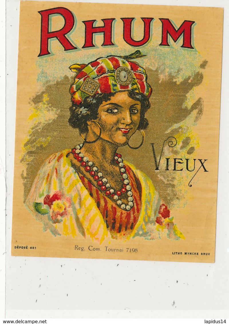 978  / ETIQUETTE  DE RHUM- VIEUX - Rhum