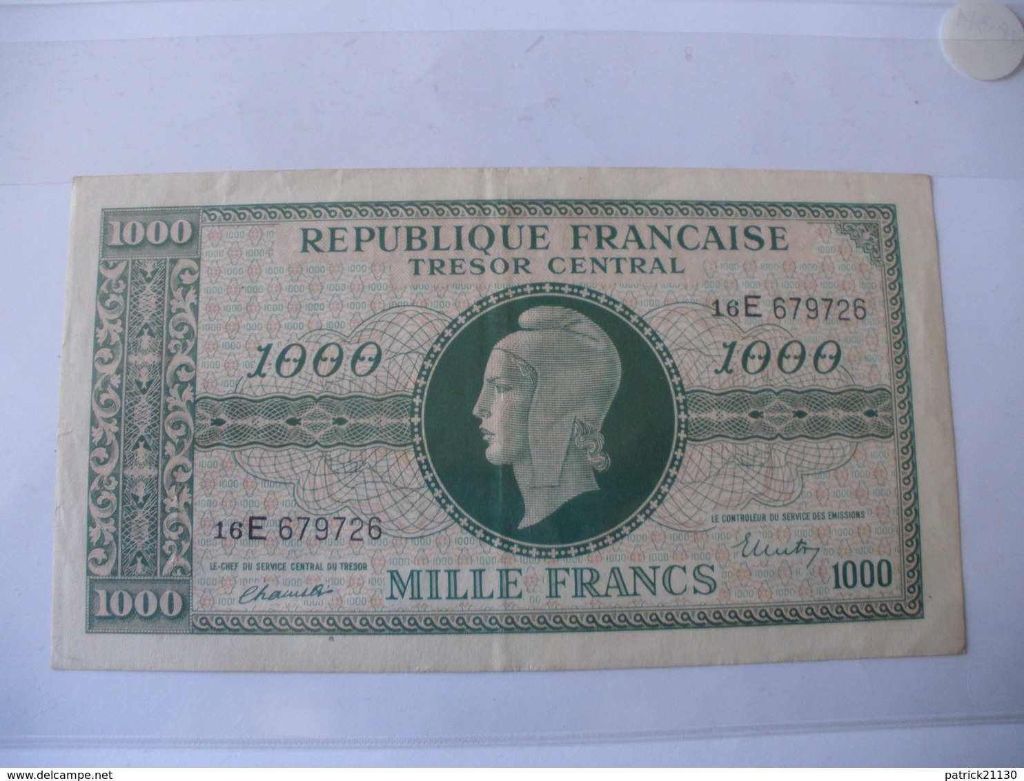 1000F MARIANNE TYPE 1945 LETTRE E - Other & Unclassified