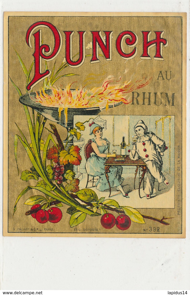 1030  / ETIQUETTE  DE RHUM      PUNCH AU RHUM - Rhum