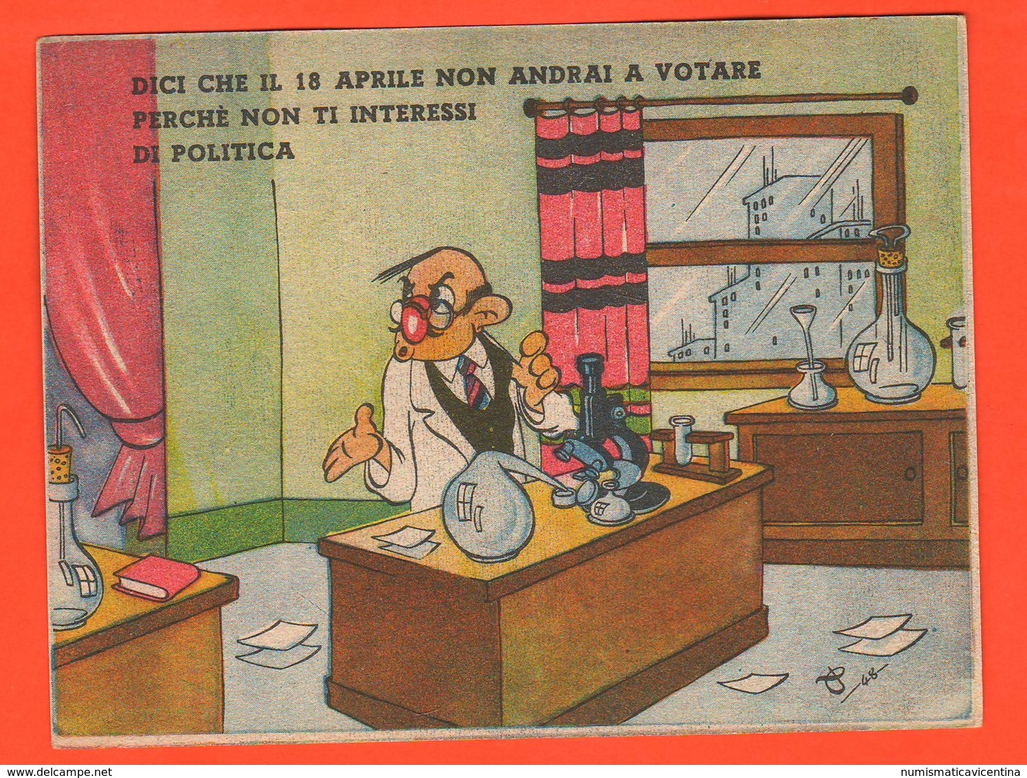 Politica Italia 1948 Democrazia Cristiana Vs Fronte Democratico - Altri & Non Classificati