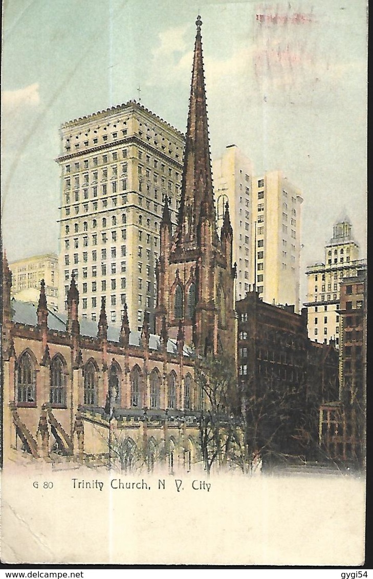 Trinity Church N.Y . City PC 1909 - Églises