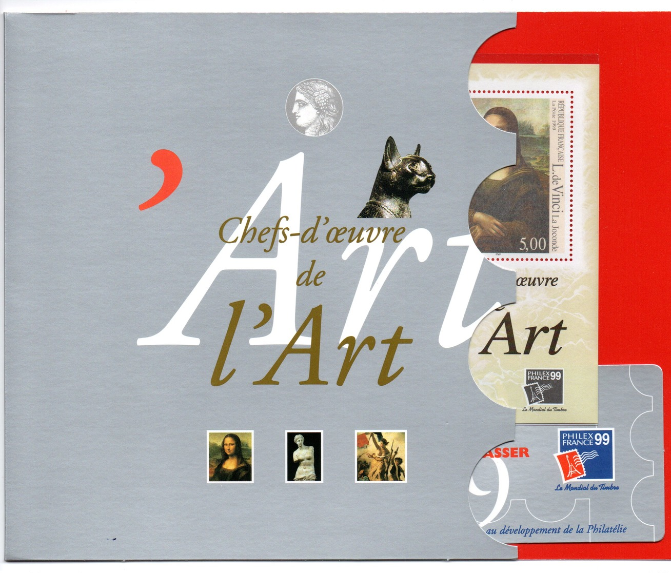 1999 - PHILEXFRANCE Bloc Souvenir Chef D'Oeuvre De L'Art - Joconde- Cote 65  PRIX NET  3,80 - Full Sheets