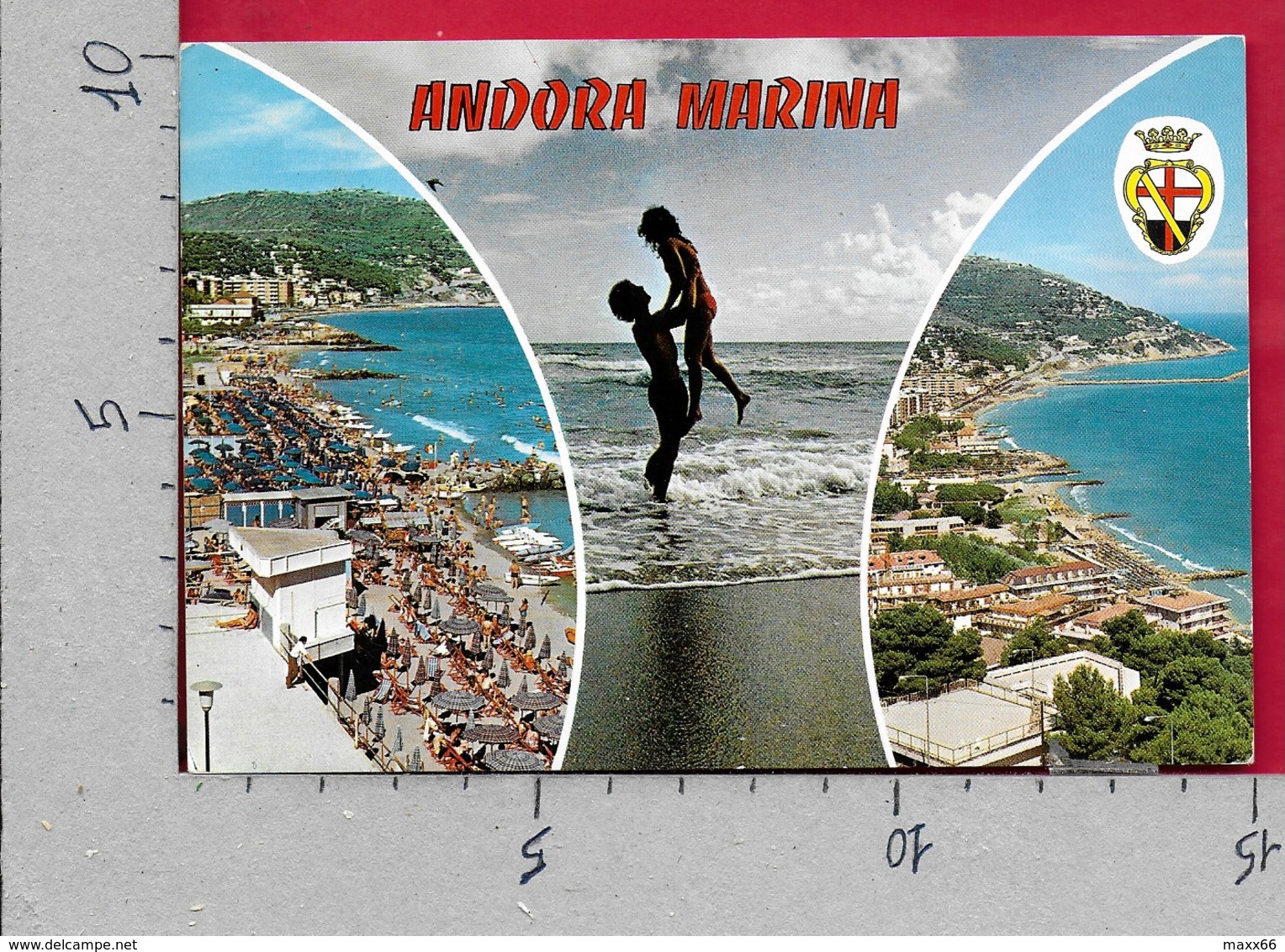 CARTOLINA VG ITALIA - ANDORA MARINA (IM) - Scorci Panoramici Pin Up - Vedutine Multivue - 10 X 15 - ANN. 197? - Imperia