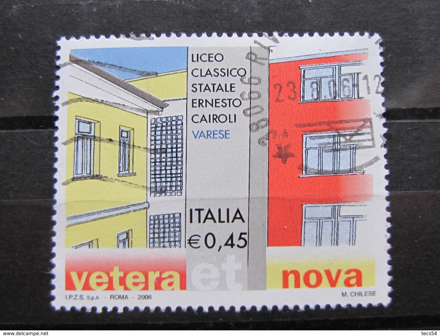 *ITALIA* USATI 2006 - 23^ SCUOLE D'ITALIA CAIROLI VARESE - SASSONE 2867 - LUSSO/FIOR DI STAMPA - 2001-10: Usati