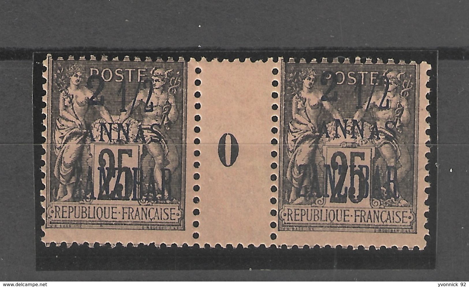 Zanzibar - Millésimes  Surchargé 21/2 - 1895  N°41 - Nuevos