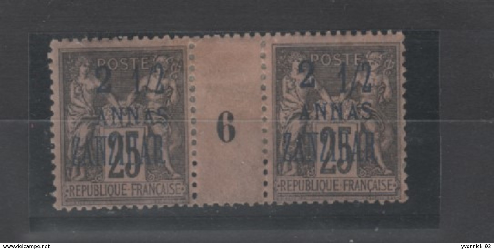 Zanzibar - Millésimes  Surchargé 2 .1/2 - 1896  N°41 - Neufs