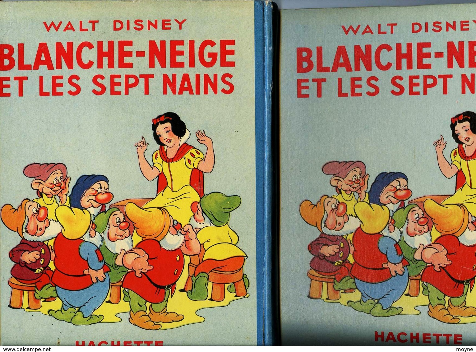 Enfantina-  Walt Disney - BLANCHE NEIGE ET LES SEPT NAINS -   Edition Originale  1938 - BON ETAT- - Disney