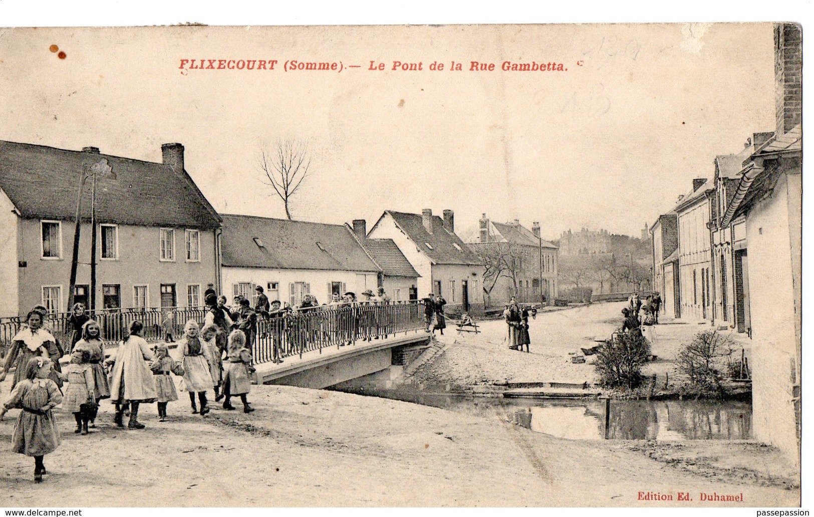 FLIXECOURT (Somme) - Le Pont De La Rue Gambetta - Flixecourt