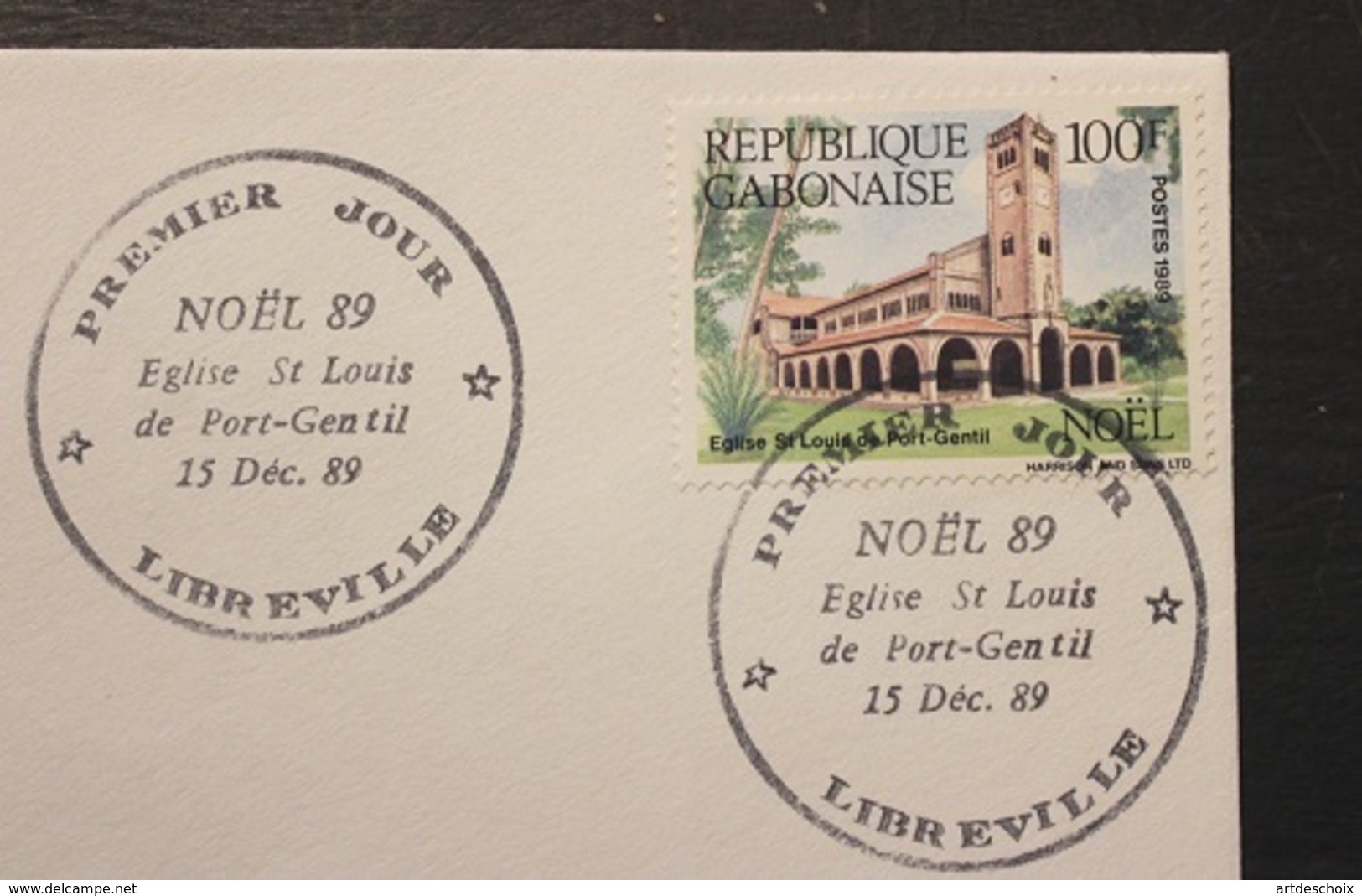 Enveloppe 1° Jour GABON NOEL 89   15 Décembre 1989 - Gabon (1960-...)