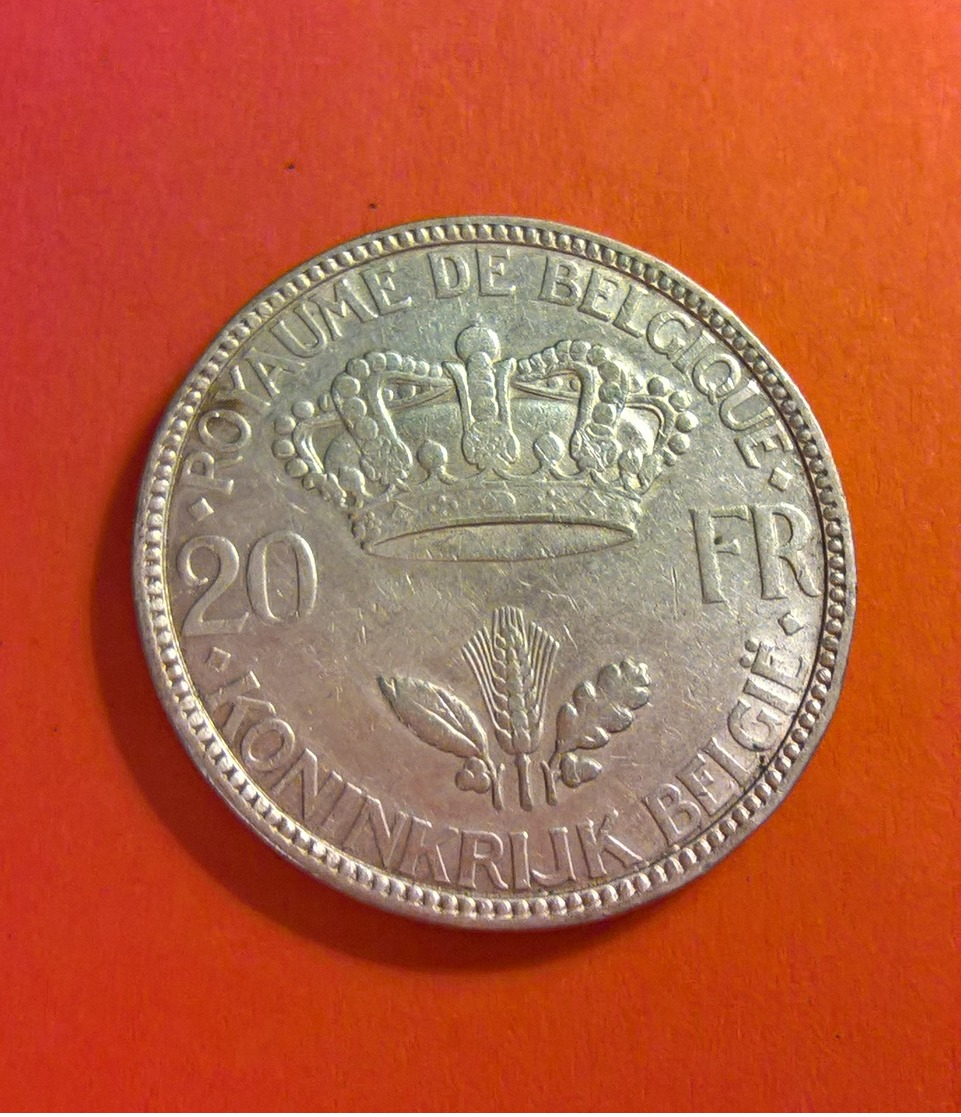 20 Frank 1935 (FR/VL), Léopold III - 20 Francs