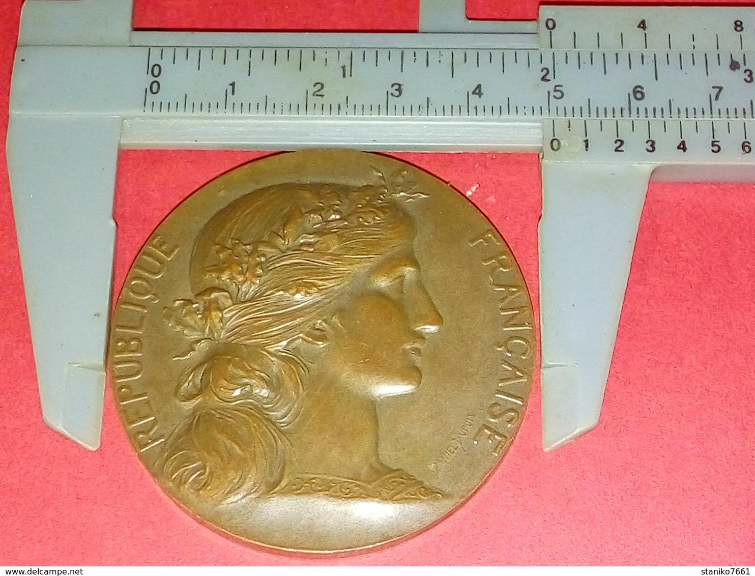 SUPERBE MÉDAILLE BRONZE R.F. COMMISSION DES LOGEMENTS INSALUBRES LOI DE 1902/1903 PAR D. DUPUIS 50 Gr 66.5 Gr - Other & Unclassified