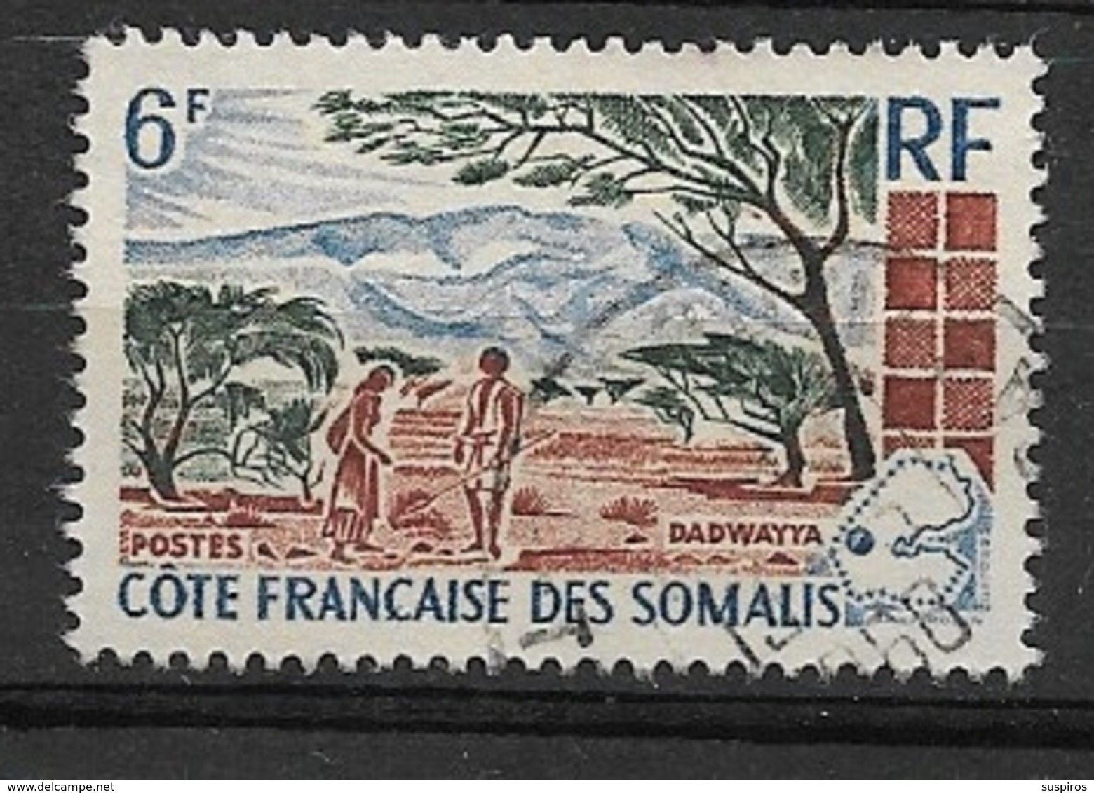 COSTA DEI SOMALI , COTE SOMALI  1965 Landscapes  Dadwayya Is A Well And Is Located In Djibouti.     Used - Used Stamps