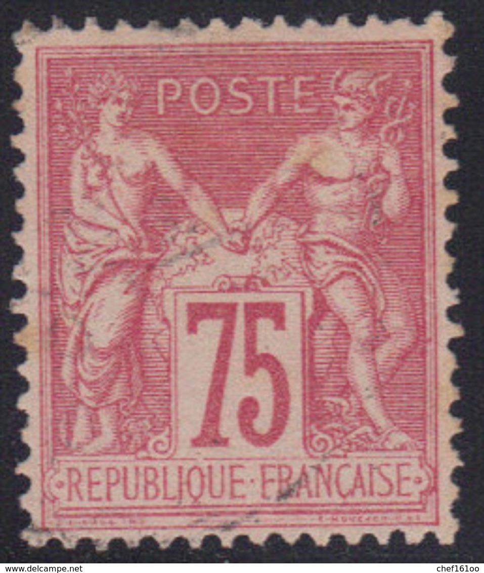 Sage N°81, Oblitération Légère, Cote 150 €. - 1876-1898 Sage (Type II)