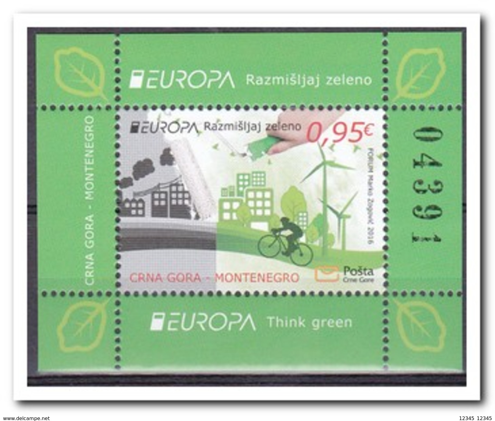 Montenegro 2016, Postfris MNH, Europe - Montenegro