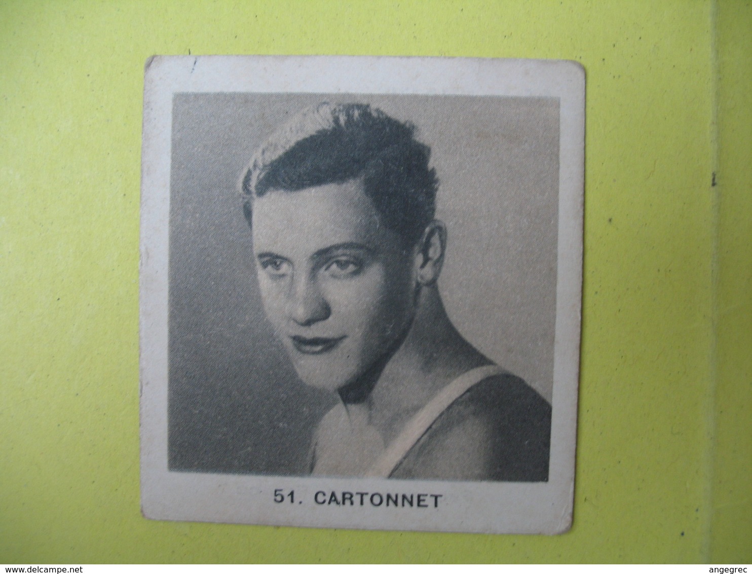 Petite Carte Publicitaire "Gomme à Macher" Natation  Jacques Cartonnet  Champion Recordman Du 100 Mètres Brasse En 1'12 - Natation