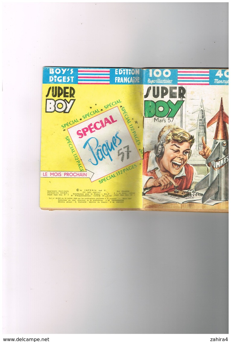 Super Boy - N° 92 - Mars - Roller Skaters Nylon Carter Esteve Capitaine Walter Pont Brooklyn Capitaine Tempête  Ramar - Mangas (Originalausg.)