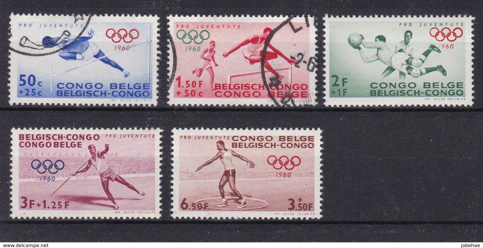 Belgisch Congo COB ° 367-379 - Usados